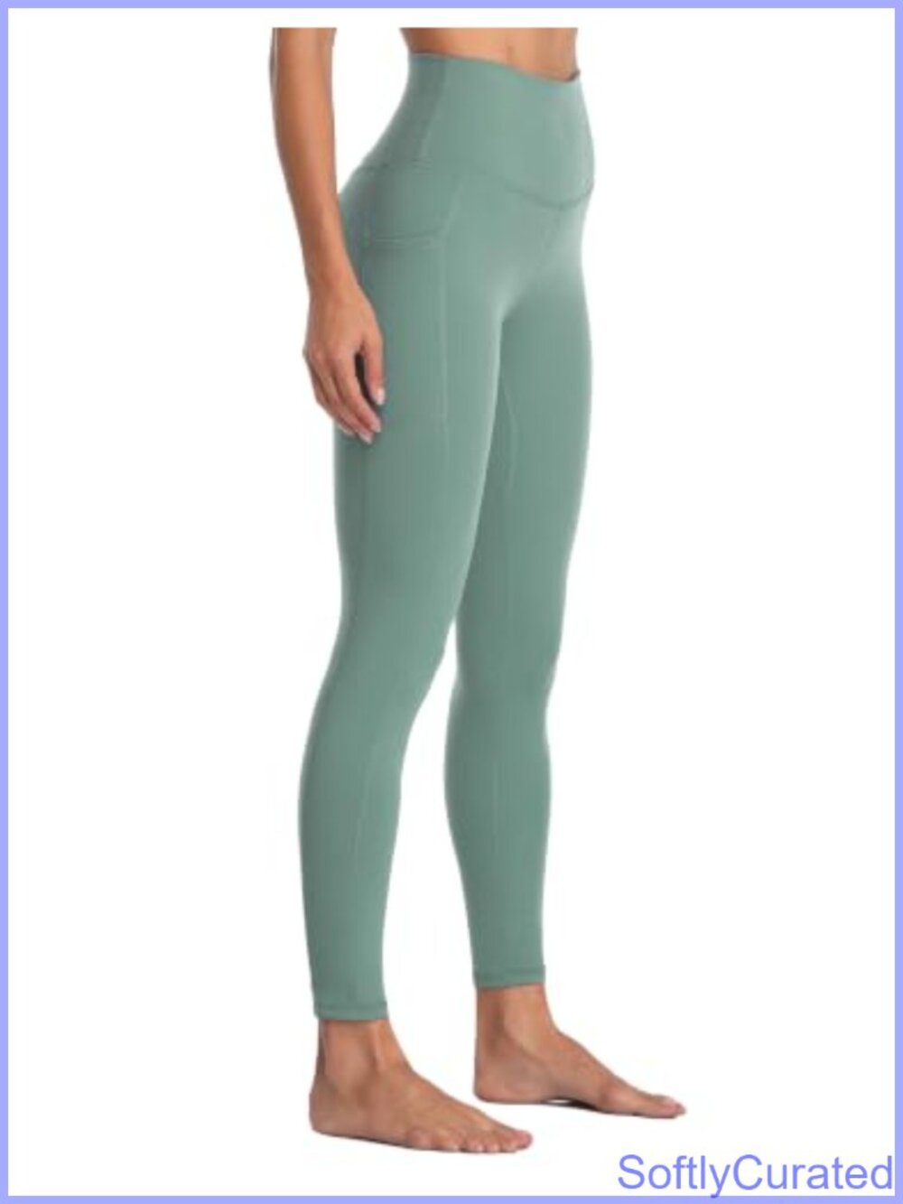 7/8 Leggings with Pockets High Rise Tummy Control Buttery Soft